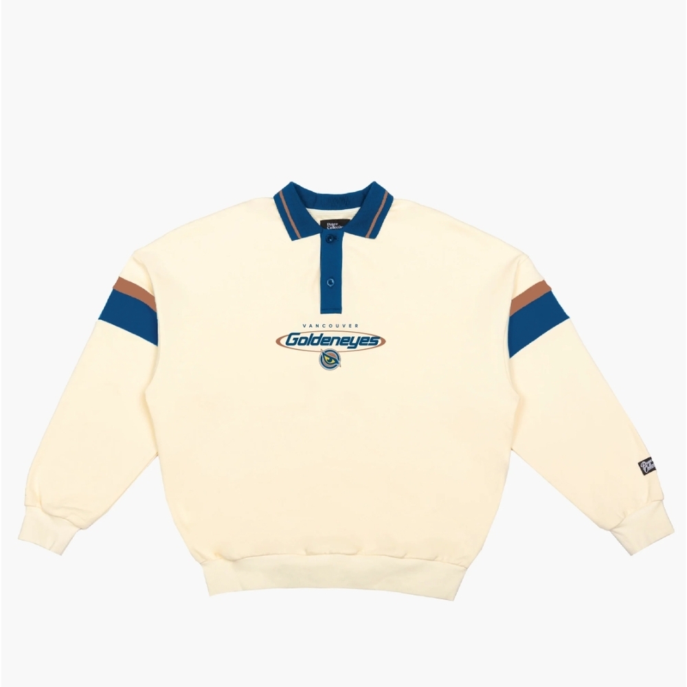 LOOKING FOR: Vancouver Goldeneyes Cream Polo-Style Oversized Sweater - Picture 2 of 2